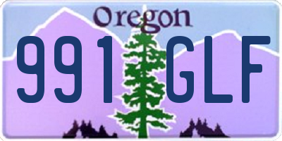 OR license plate 991GLF