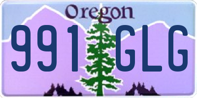 OR license plate 991GLG