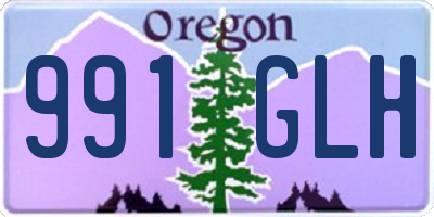 OR license plate 991GLH
