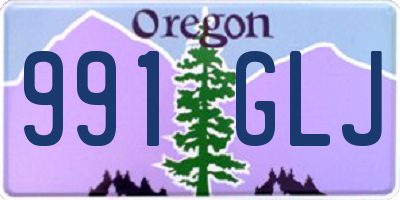 OR license plate 991GLJ