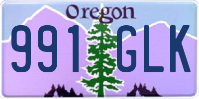 OR license plate 991GLK