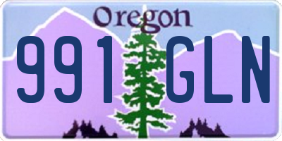 OR license plate 991GLN