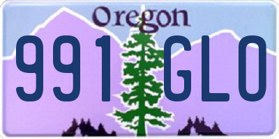 OR license plate 991GLO