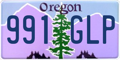 OR license plate 991GLP