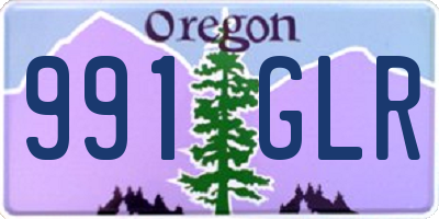 OR license plate 991GLR