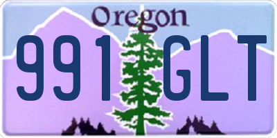 OR license plate 991GLT