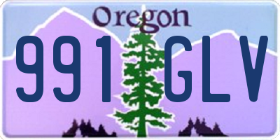 OR license plate 991GLV