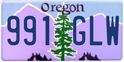 OR license plate 991GLW