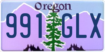 OR license plate 991GLX