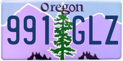 OR license plate 991GLZ