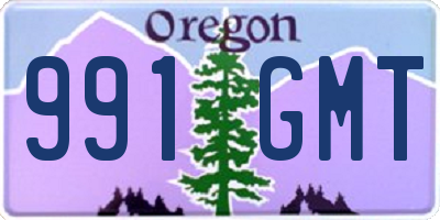 OR license plate 991GMT