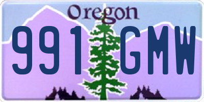OR license plate 991GMW