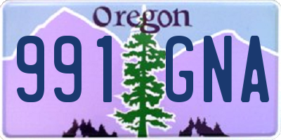 OR license plate 991GNA