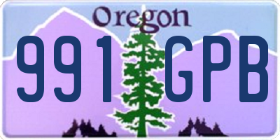 OR license plate 991GPB