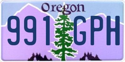 OR license plate 991GPH