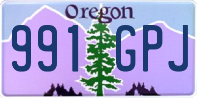 OR license plate 991GPJ