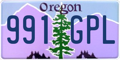 OR license plate 991GPL