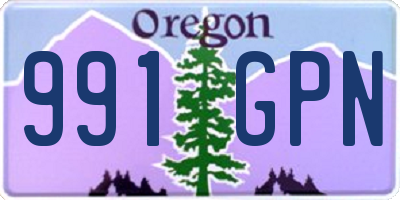 OR license plate 991GPN