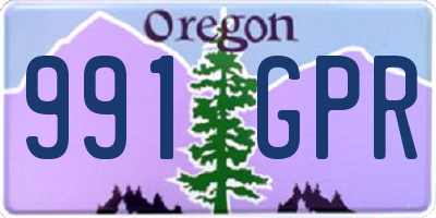 OR license plate 991GPR