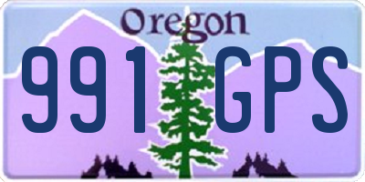 OR license plate 991GPS