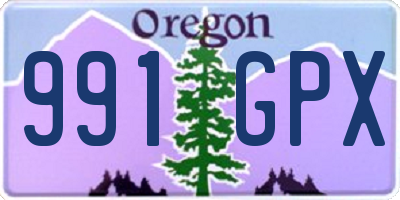 OR license plate 991GPX