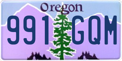 OR license plate 991GQM