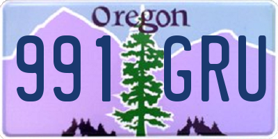 OR license plate 991GRU