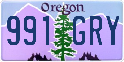 OR license plate 991GRY