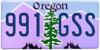 OR license plate 991GSS