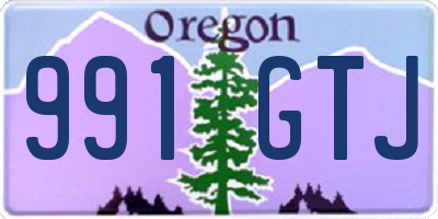 OR license plate 991GTJ