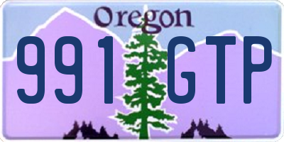 OR license plate 991GTP