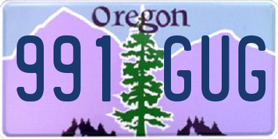OR license plate 991GUG