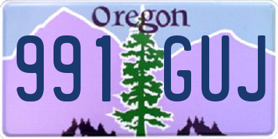 OR license plate 991GUJ