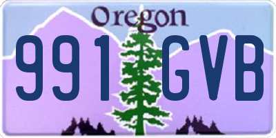 OR license plate 991GVB