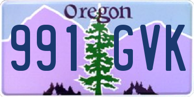 OR license plate 991GVK