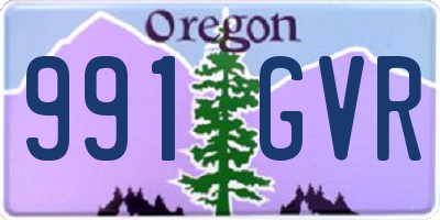 OR license plate 991GVR