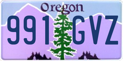 OR license plate 991GVZ