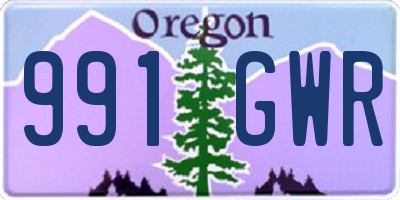 OR license plate 991GWR