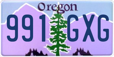 OR license plate 991GXG