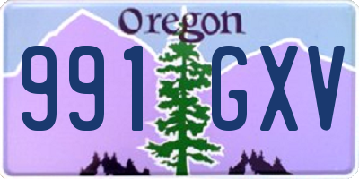 OR license plate 991GXV