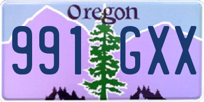 OR license plate 991GXX