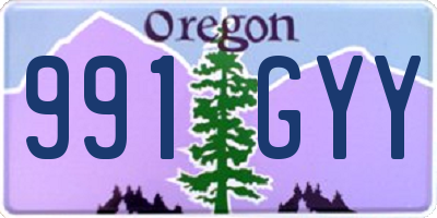 OR license plate 991GYY