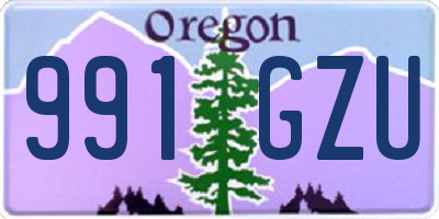 OR license plate 991GZU