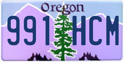 OR license plate 991HCM