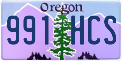 OR license plate 991HCS