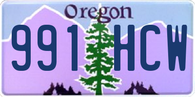 OR license plate 991HCW