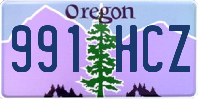 OR license plate 991HCZ