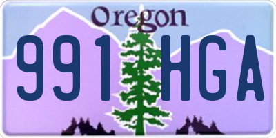 OR license plate 991HGA