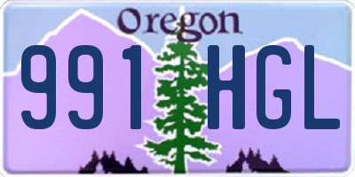 OR license plate 991HGL