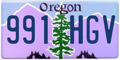 OR license plate 991HGV